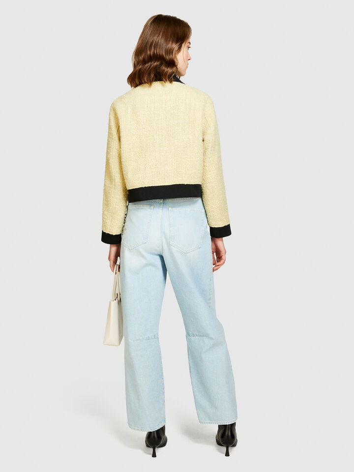 Barrel fit jeans with embroidery - women's carrot fit jeans - Light Blue | Sisley image number 3